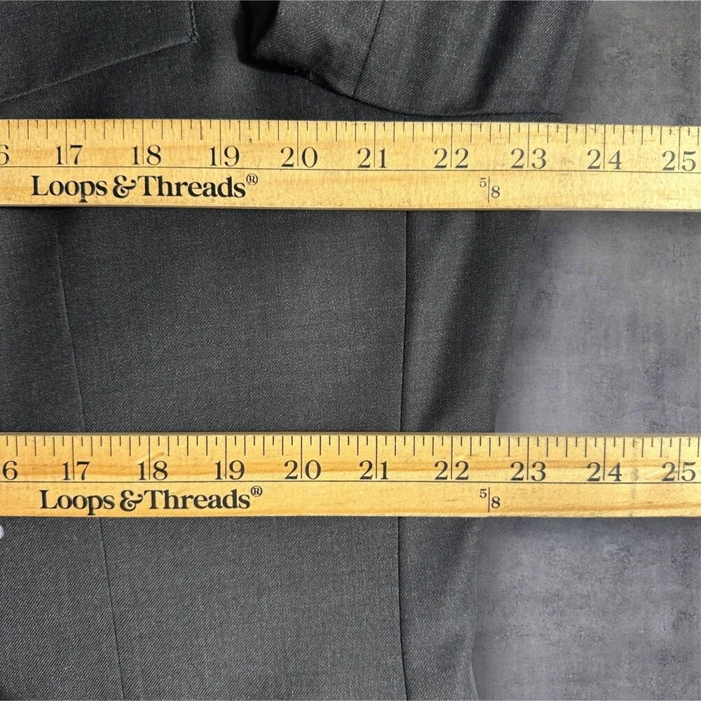HART SHAFFNER MARX Men Blazer 44R Sport Coat Jacket Two Button Jacket Gray Wool